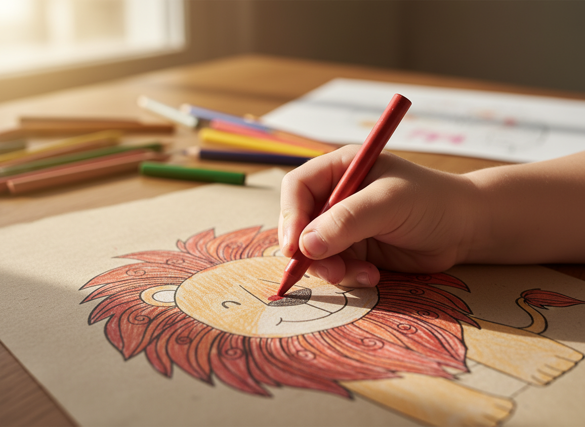 Colouring Fun: Boosting Preschoolers' Fine Motor Skills illustration
