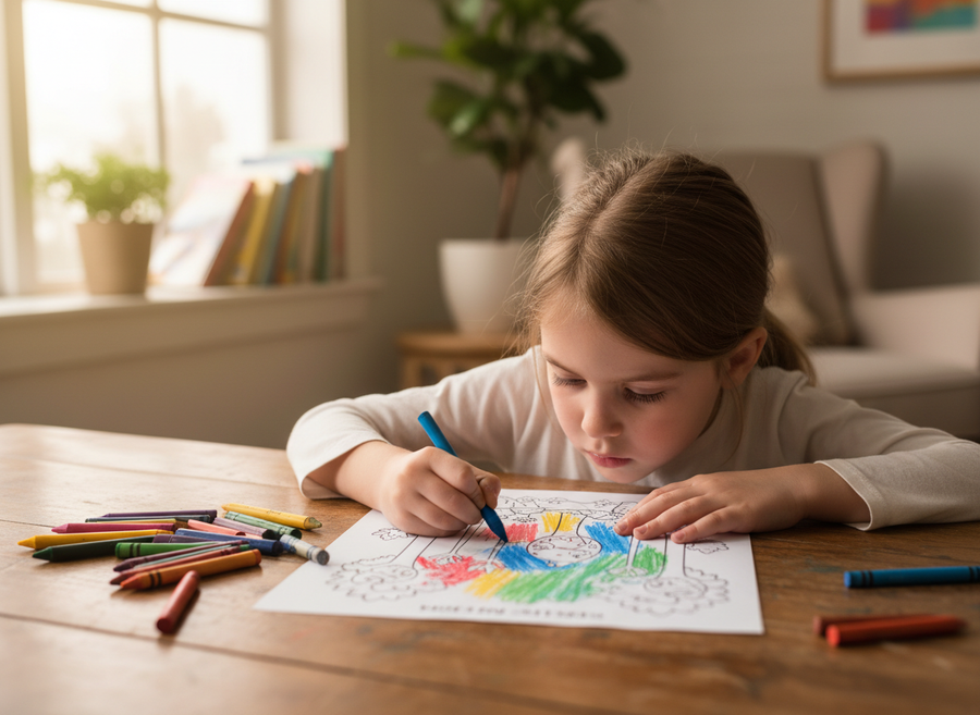 Coloring Pages vs. AI Coloring Generators: A Parent's Guide illustration