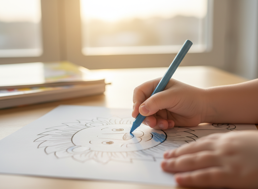 Coloring Pages vs. AI Coloring Generators: A Parent's Guide illustration