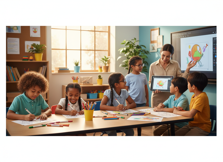 Coloring Pages vs. AI Coloring Generators: A Parent's Guide illustration