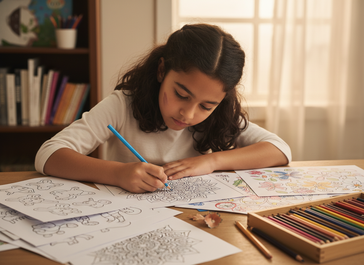 Coloring Pages for Kids: Your Guide to Creative Fun illustration
