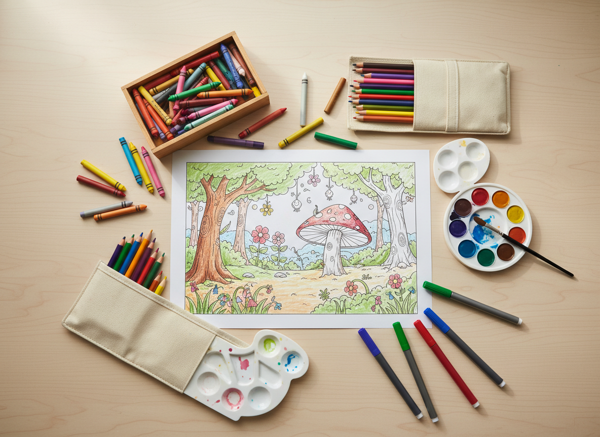 Coloring Pages for Kids: Your Guide to Creative Fun illustration