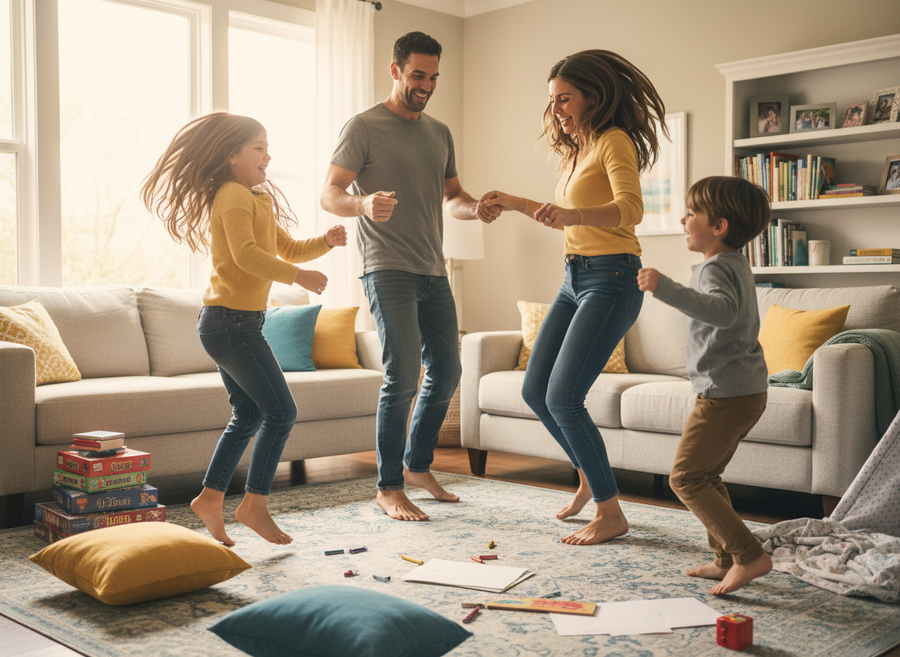 25 Cozy Indoor Activities for Kids on Rainy Days illustration