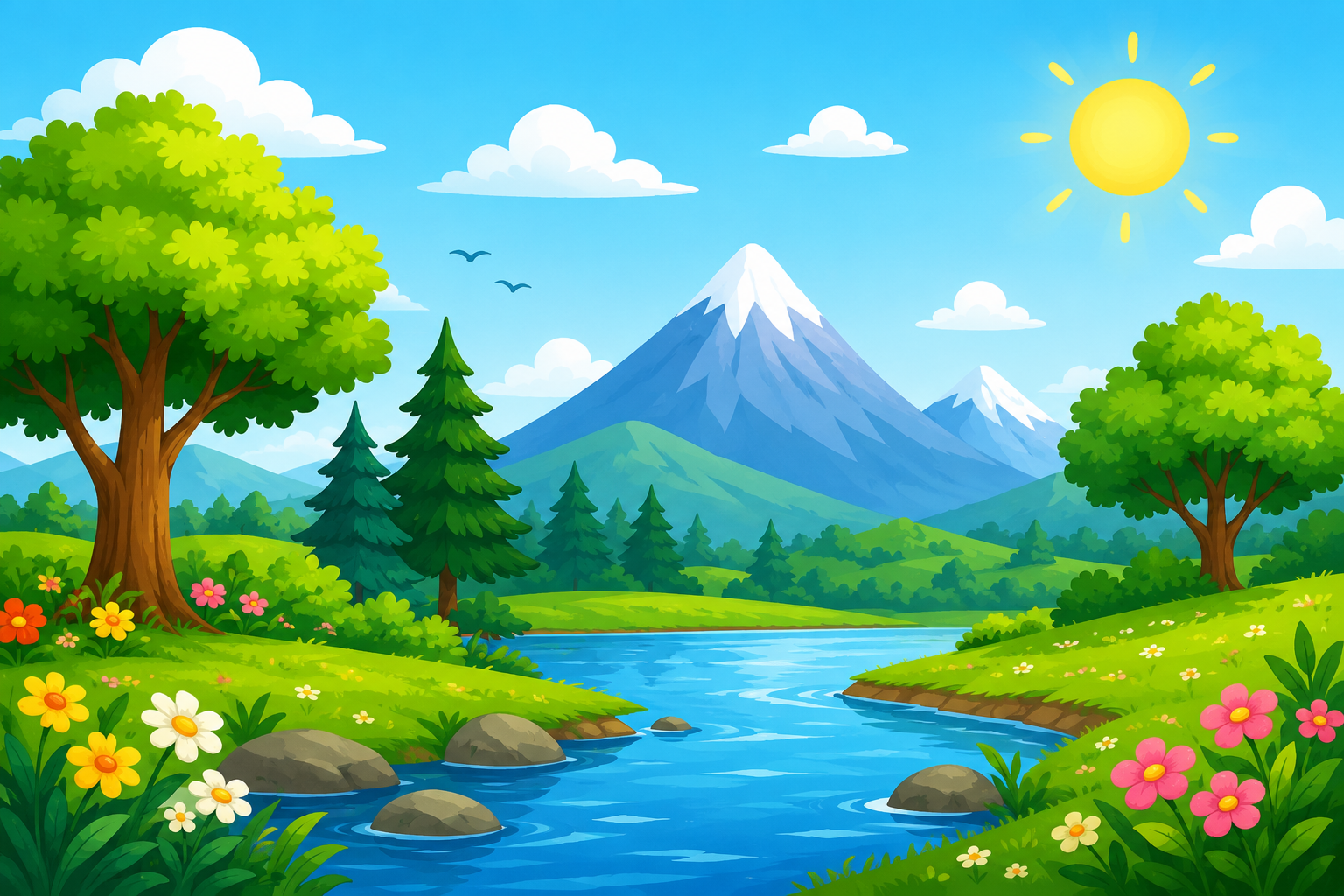Nature coloring pages