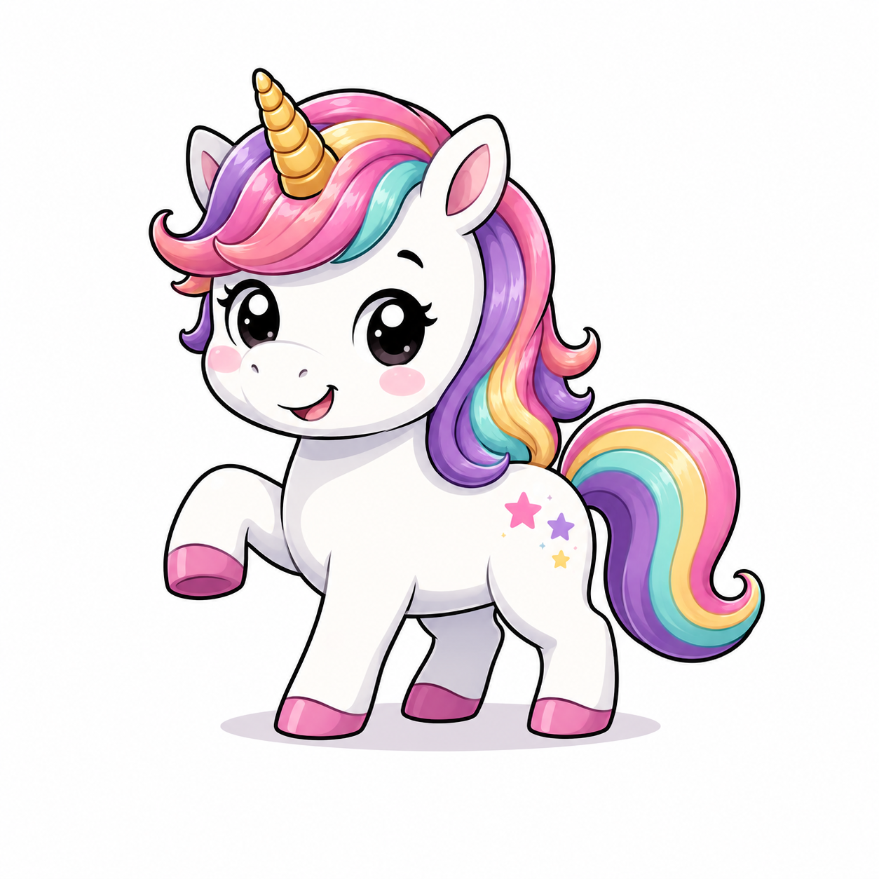 Unicorns coloring pages