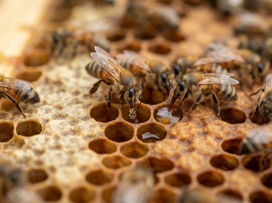 Educational detail 3 about How Do Bees Make Honey? The Sweet Step-by-Step Story for Kids in the Insect Facts category, naturalistic documentary style, subject-first, no text