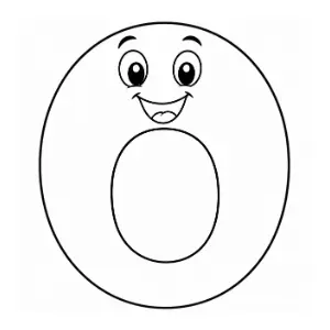 Letter O Colouring Page coloring sheet thumbnail